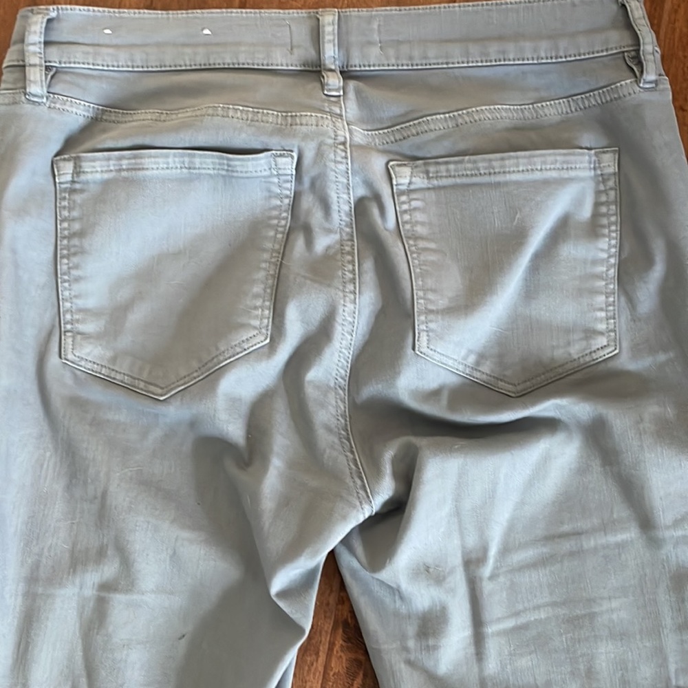 Loft light grey skinny crop size 4 jeans - Picture 4 of 6
